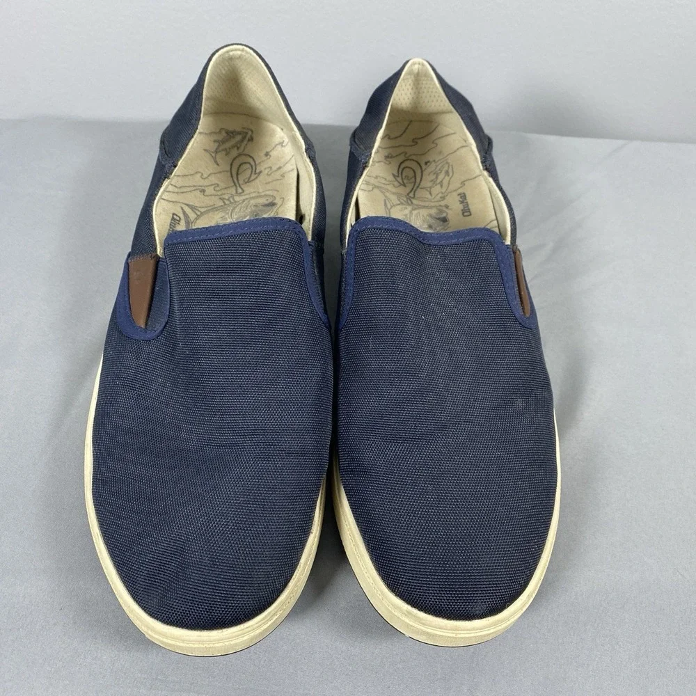 OluKai Kahu Mens Slip-On Boat Deck Loafer Sneaker Shoes Mens US‎ 11 EUR 44 Blue